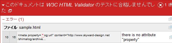 UnicornでのValidatorチェック結果